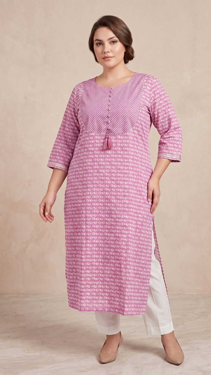 Blushleaf Cotton Kurti