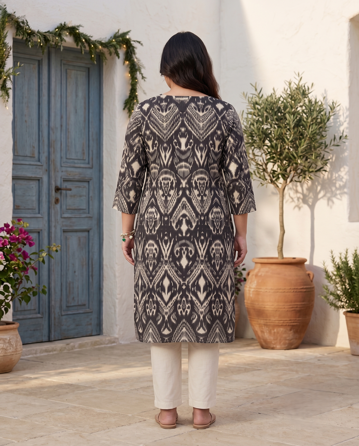 Ikat Shyama Kurti