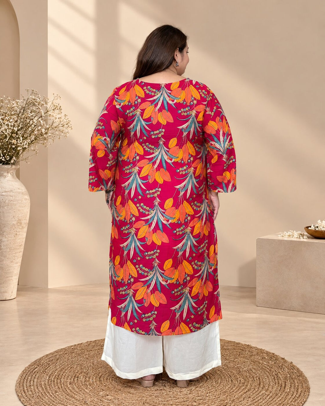 Sindoori Leaf Kurti