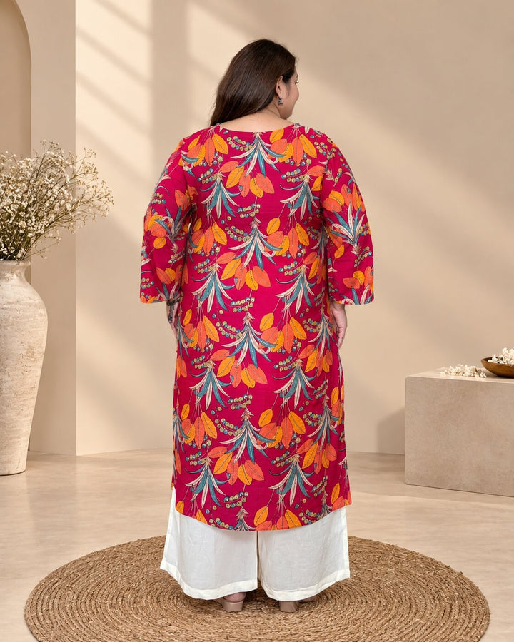 Sindoori Leaf Kurti