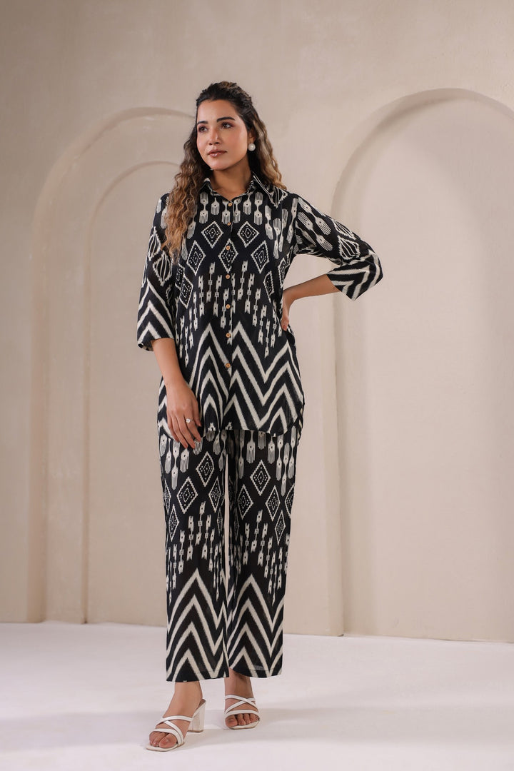 Timeless Ikat – Monochrome Co-Ord Set