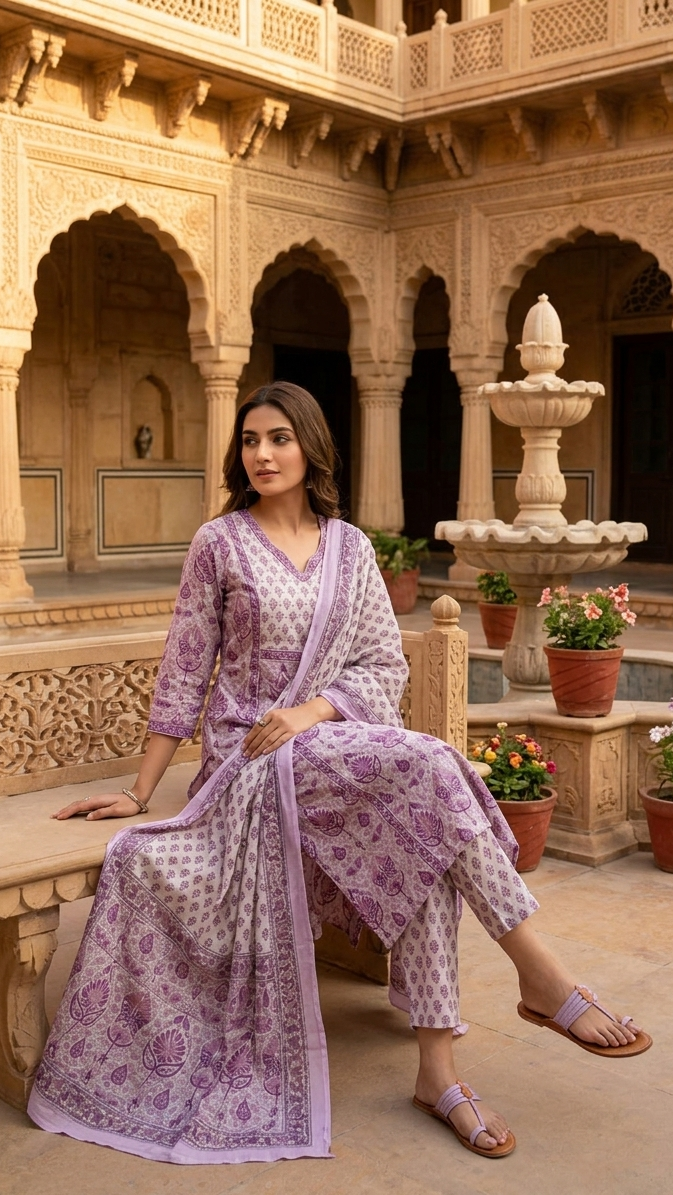 Liliora Cotton Suit Set
