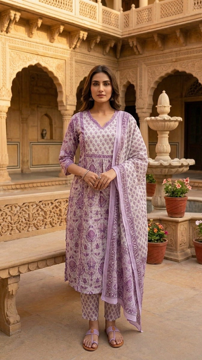 Liliora Cotton Suit Set