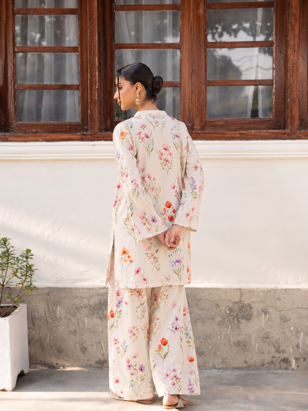 Meadow Floral Farsi Salwar back view