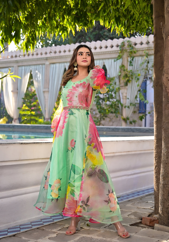Anarkali Gown with Belt
